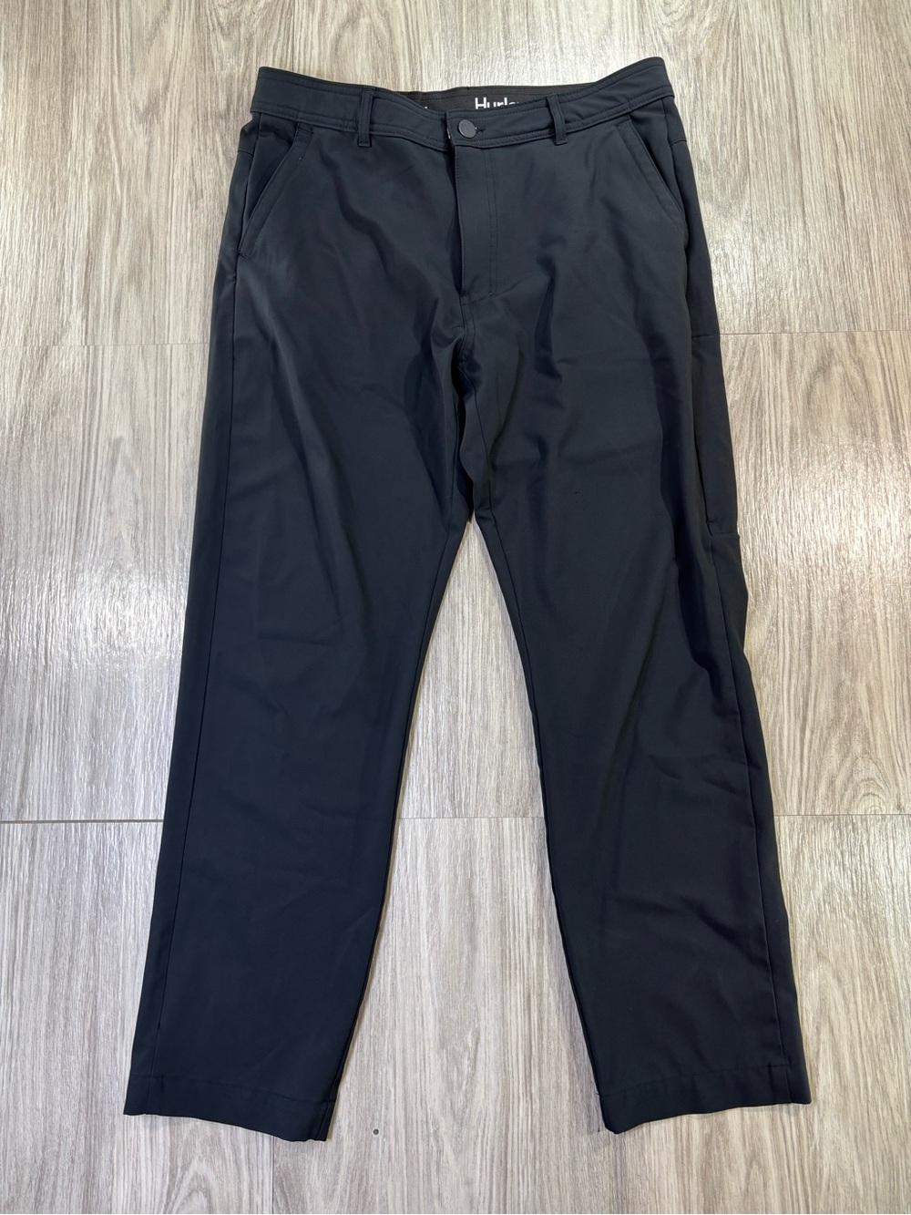 Hurley Jet Set Tech Chino Black Pants Men’s 32x30 Stretch Straight Leg Outdoor